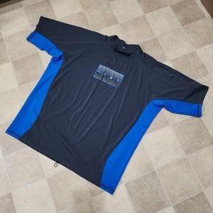 Men's Peak Sports Bicycle Jersey 3XL Blue Dk.Gray Sports NWT